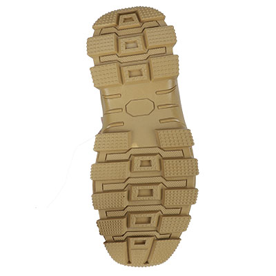 Suela de botas militares del desierto