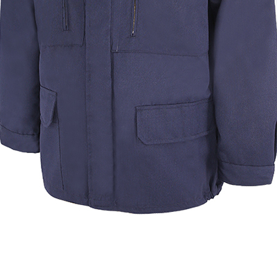 bolsillos delanteros del uniforme de bombero