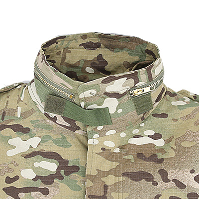 Cuello de chaqueta de uniforme militar