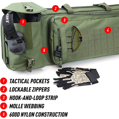 Funda para rifle de 40 pulgadas Detalles externos