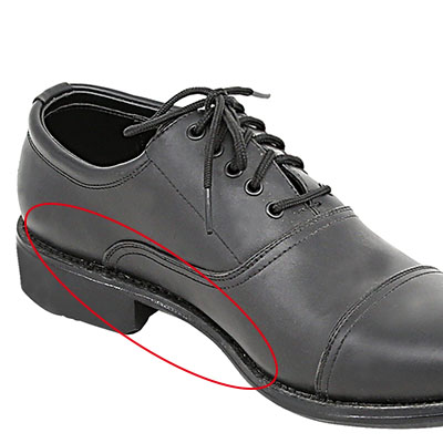 Zapatos de oficial militar Artesanía de Goodyear