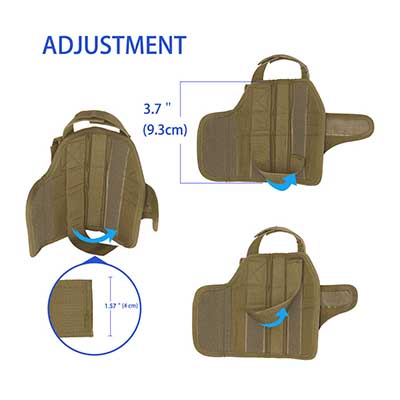 Ajuste táctico de la funda de la pierna.