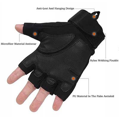 Guantes tácticos militares reforzados