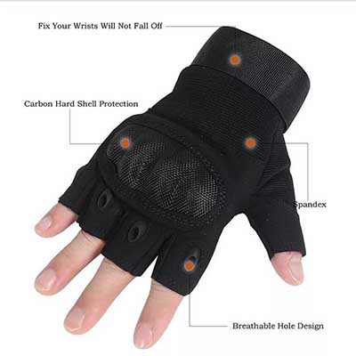 Guantes transpirables tácticos militares.