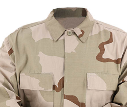 Uniforme del ejército BDU Cuello de solapa