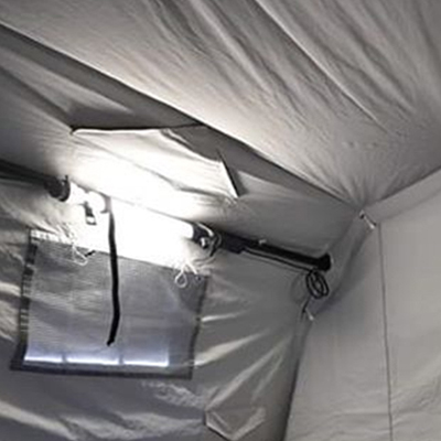 Carpas de rescate militar Diseño de ventana humanizado