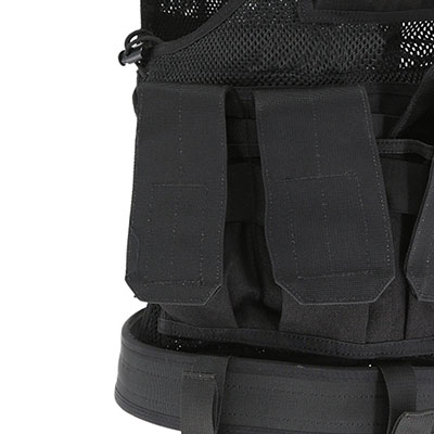 Chaleco táctico de malla con funda para pistola M4/M16 Mag