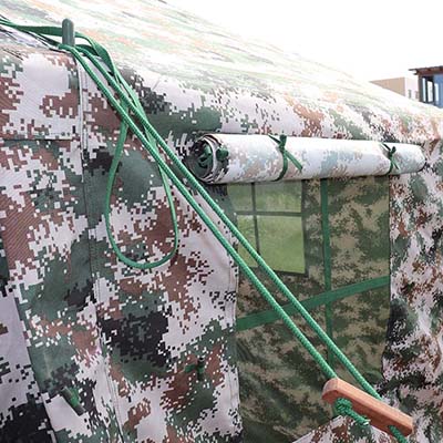 Army Tents Diseño de ventana humanizado