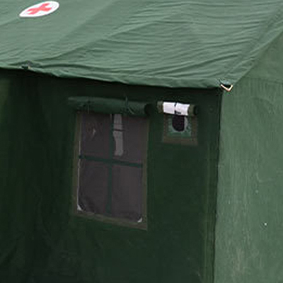Diseño de ventilación de carpa médica militar