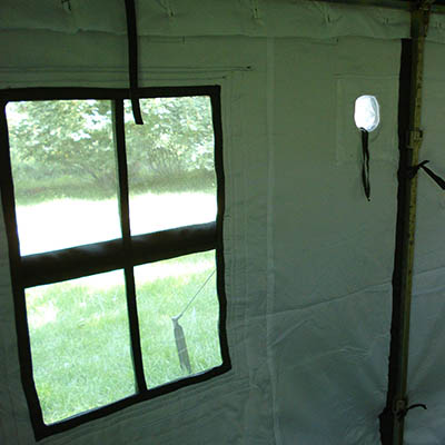 Army Tents Diseño de ventana humanizado