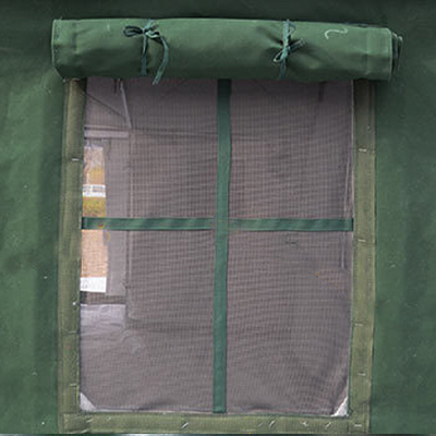 Carpa médica militar Diseño de ventana humanizado