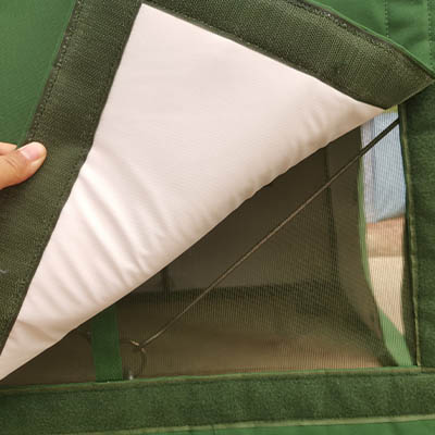 Frame Army Tent Diseño de ventana humanizado