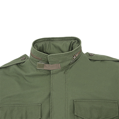 Parte del cuello de la chaqueta del ejército 2 formas de usar