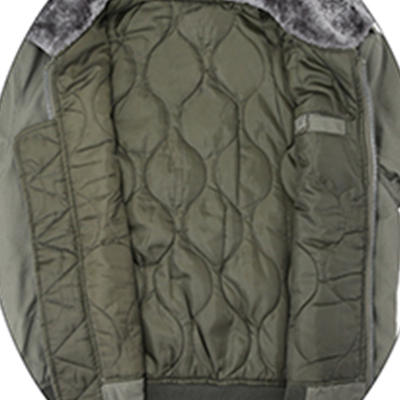 Chaqueta bomber de vuelo militar Forro cálido