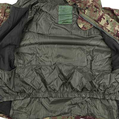 Forro transpirable de poliéster cortavientos del ejército
