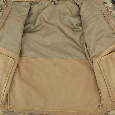Forro polar de chaqueta táctica