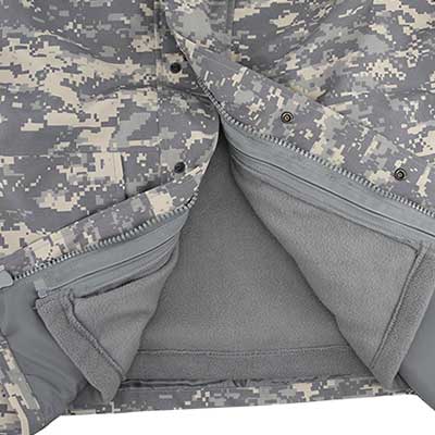 Forro polar de chaqueta militar