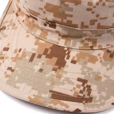 Costuras múltiples exteriores del sombrero militar