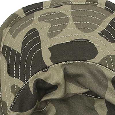 Refuerzo de puntada interior del sombrero del ejército