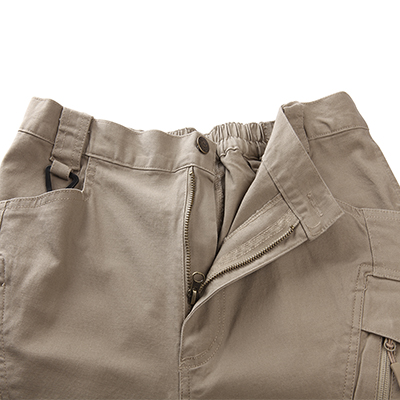 Pantalones cargo Solapa con cremallera delantera
