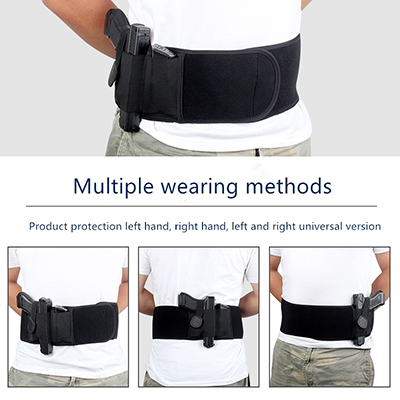 Belly Band Pistol Holster Múltiples métodos de uso